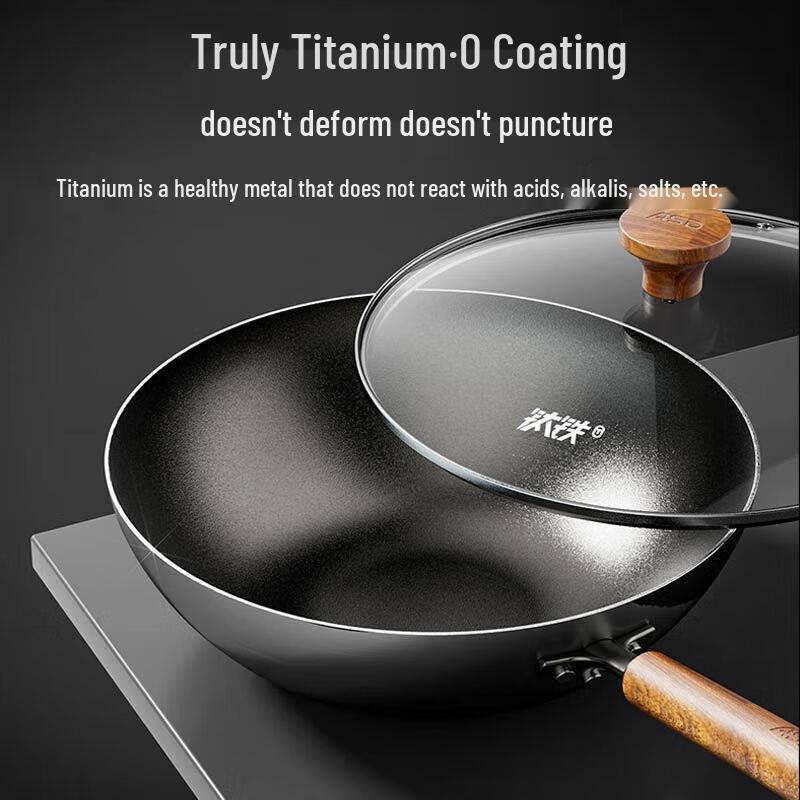 

Aishida CF30T6WG 30cm Titanium Iron Wok