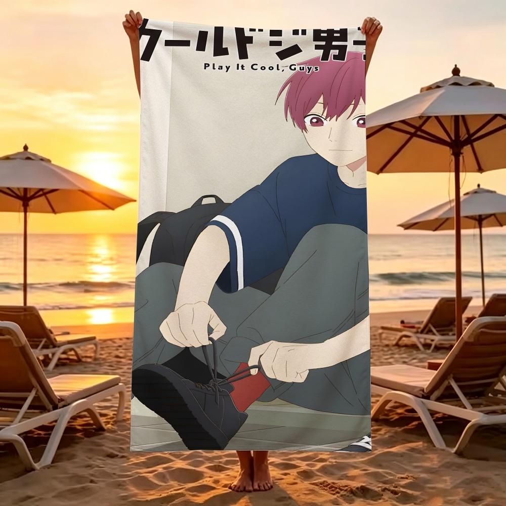 Comedy Anime C-Cool Doji Danshi Towel Microfiber soft Beach Towel for Travel Fitness Sauna Bathing Camping