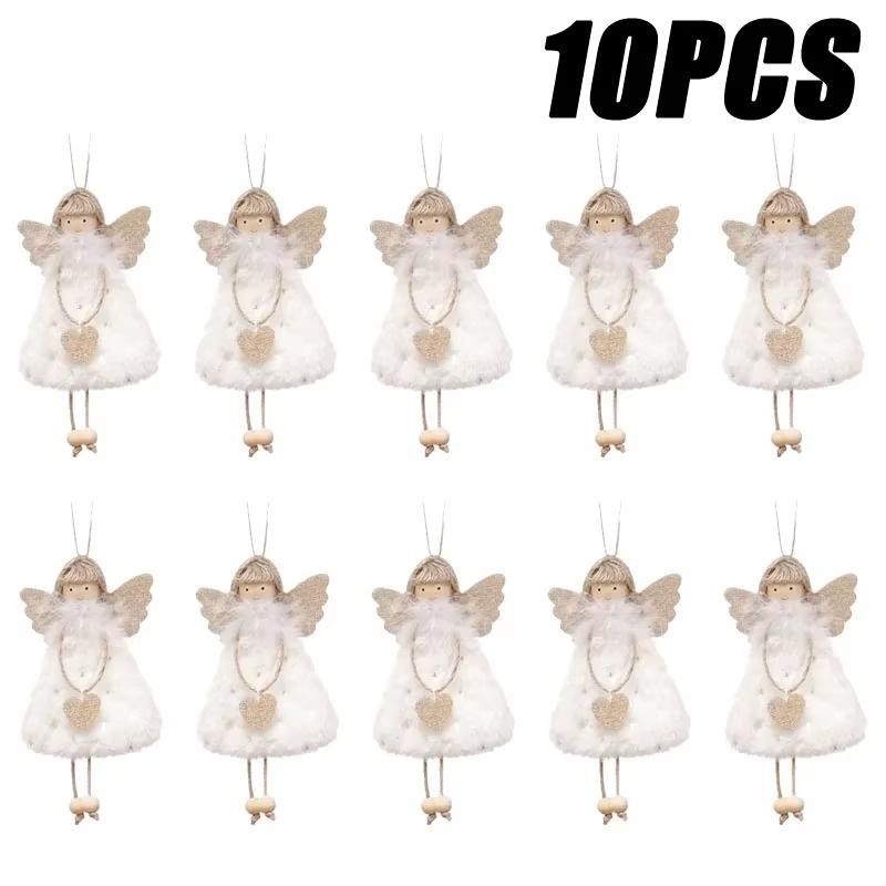 Christmas Decoration Angel Doll Pendant Plush Angel Pendant for Christmas Party New Year Birthday Party Wedding Decoration
