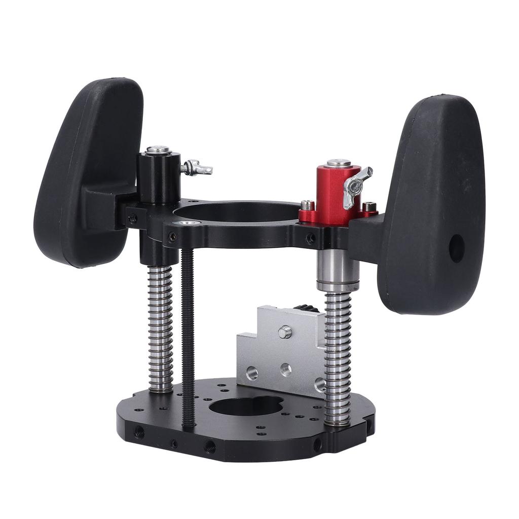 Router Lift System 63.5-65mm Adjustable Aluminium Alloy Router Table Lifting System Base for Woodwor