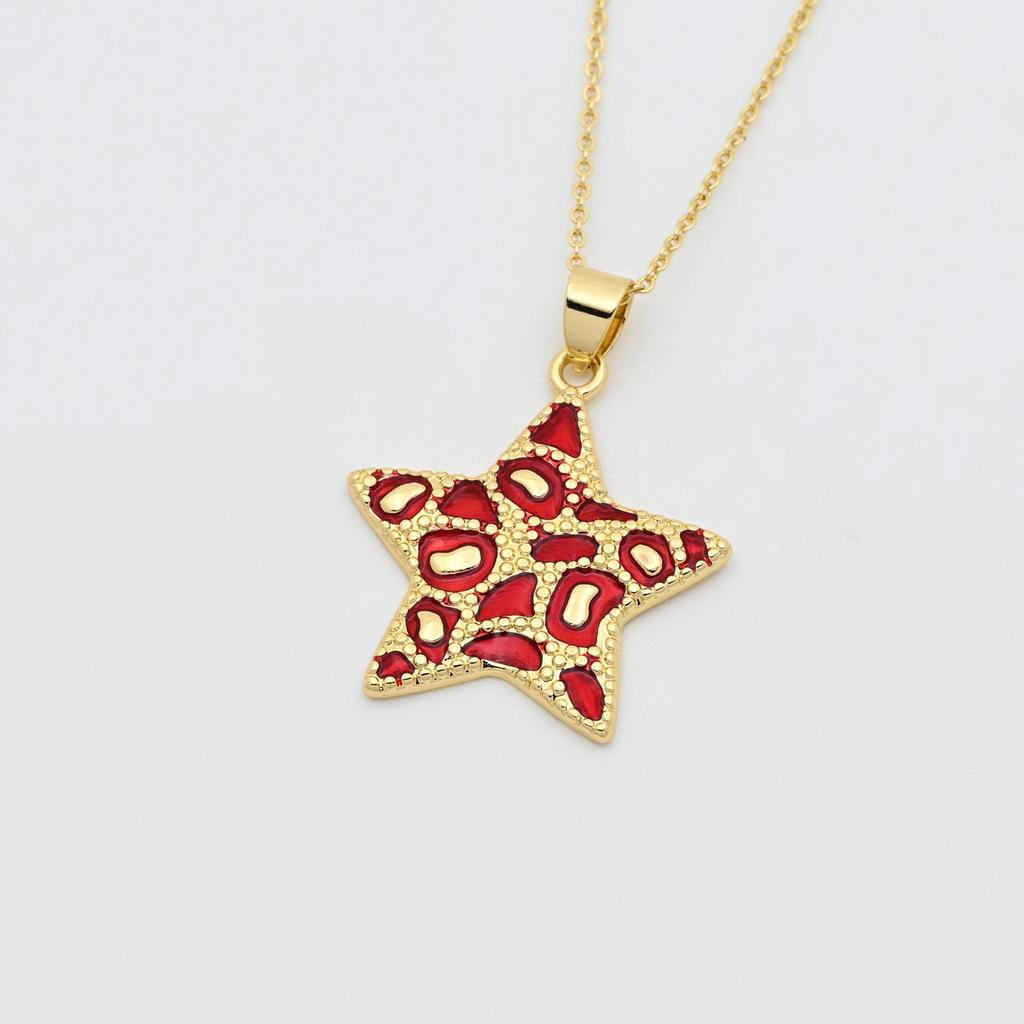 Bohemian Star Pendant Clavicle Chain Necklace - DIY Jewelry