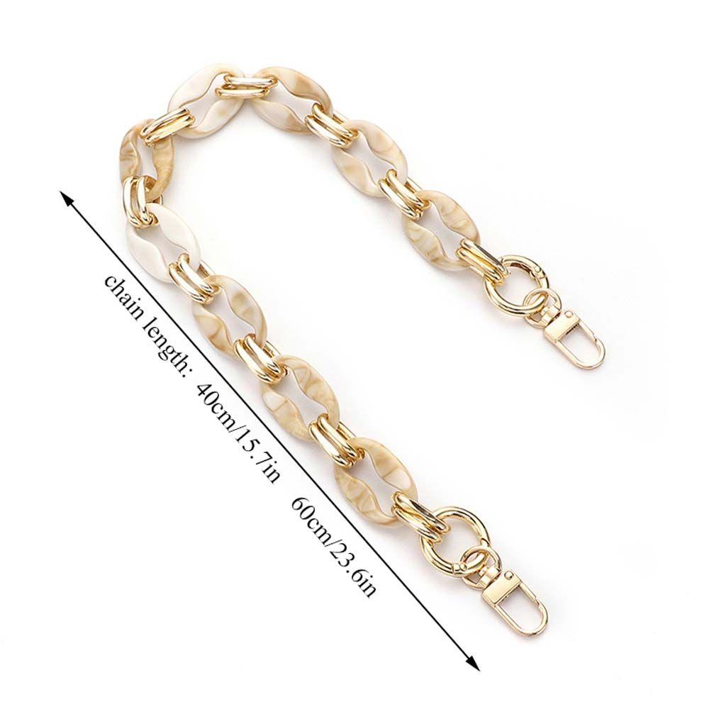 Women Girls Acrylic Handbag Bag Straps Purse Chain Shoulder Bag Accessories Replaceable Bag Chain
