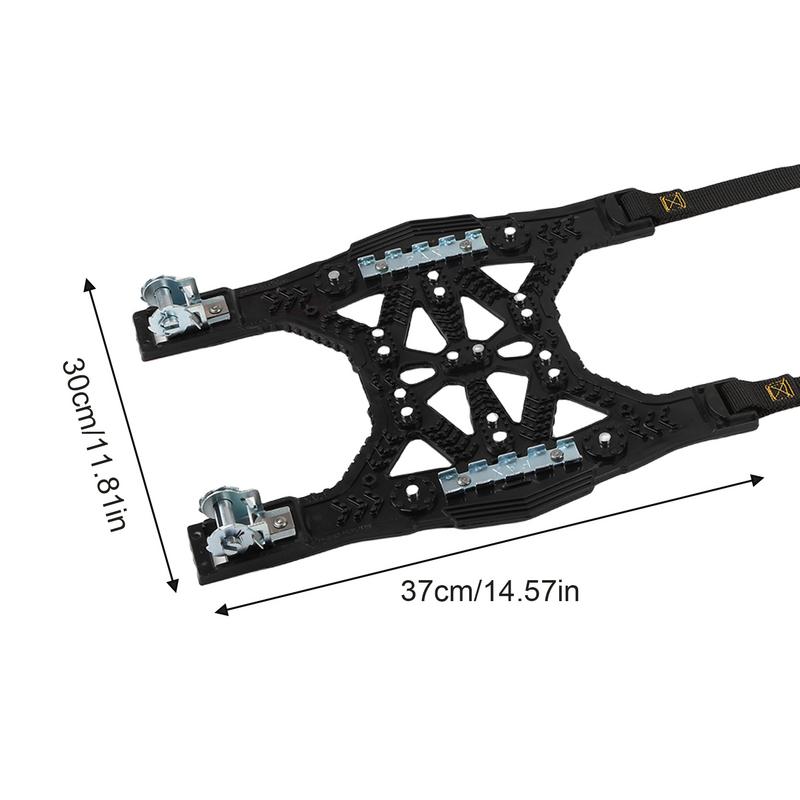 6 Pcs Car Tire Snow Chains Anti-Skid Heavy Duty Auto Wheel Chain Adjustable Winter Car 165-275mm R12 To R19 Tire Snow Mud Chains
