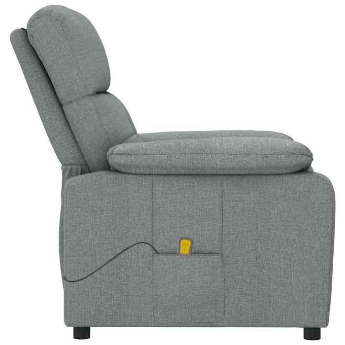 Exclusive House - Dark Grey Fabric Massage Armchair