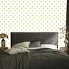 Heart Wallpaper White, Cream and Yellow 50x1000