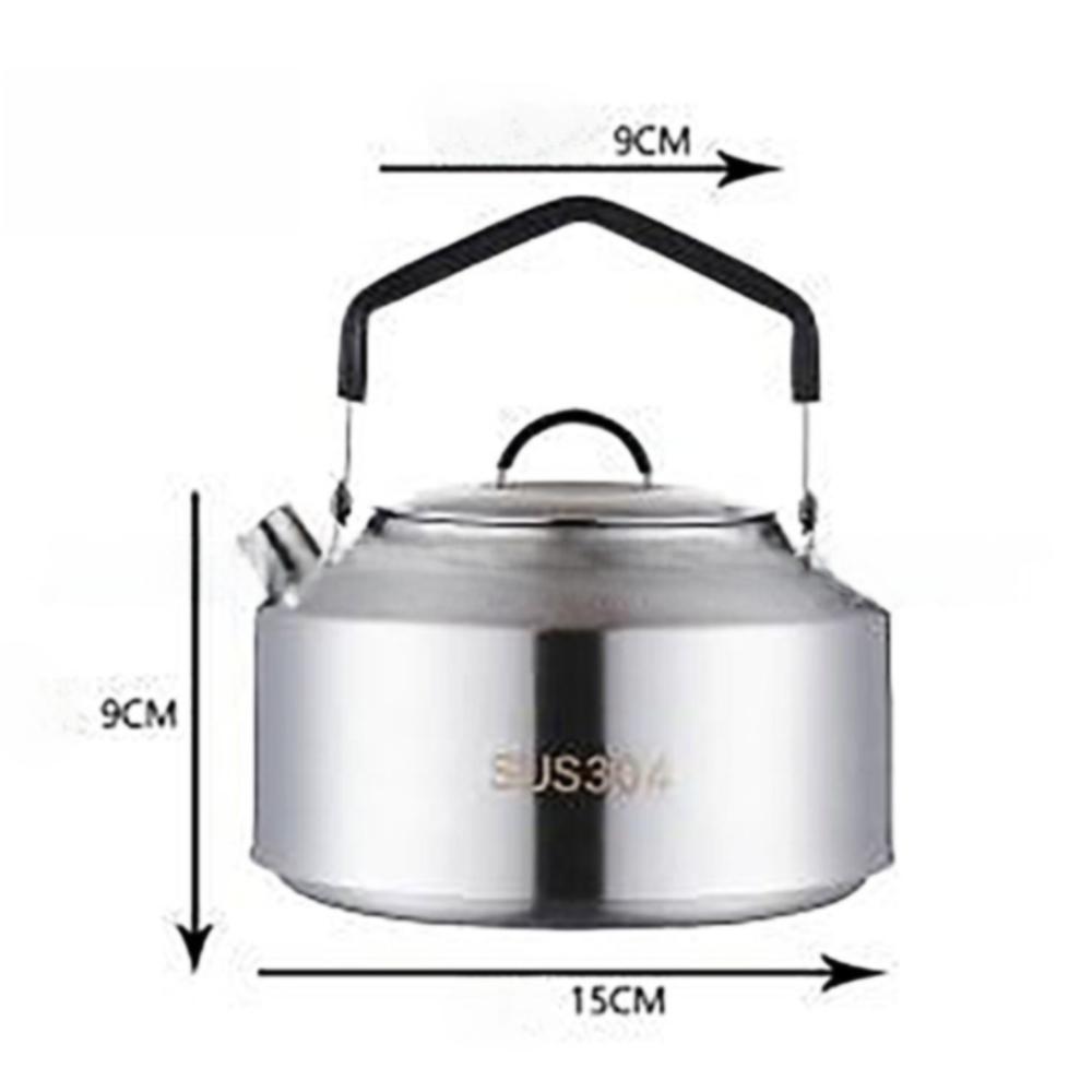 

1 л 1,5 л Газовый чайник Сверхлегкий Походный кофейник Чайник Прочный Чайник для кипячения воды для кемпинга Домашняя готовка 1200ml