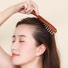 1 Pcs Sandalwood Massage Comb with Wide Teeth – Brass-Integrated Tool for Scalp Meridian Unblocking and Hair Therapy