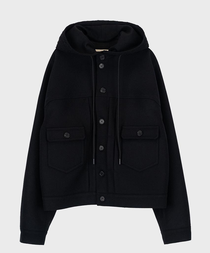 Pref Black Detachable Hooded Type Ii Jacket