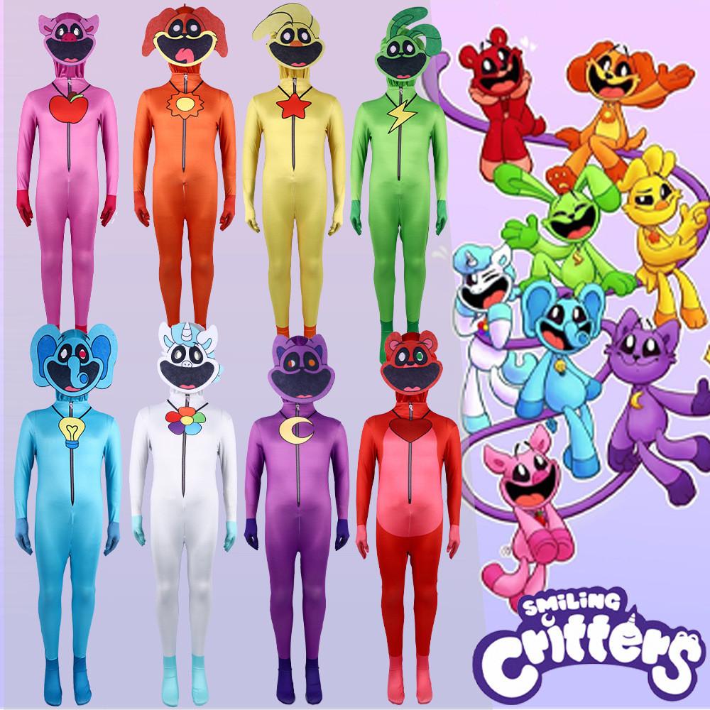 Playtime Smiling Poppy Critters Cosplay Costume Kids Adult Halloween Jumpsuit