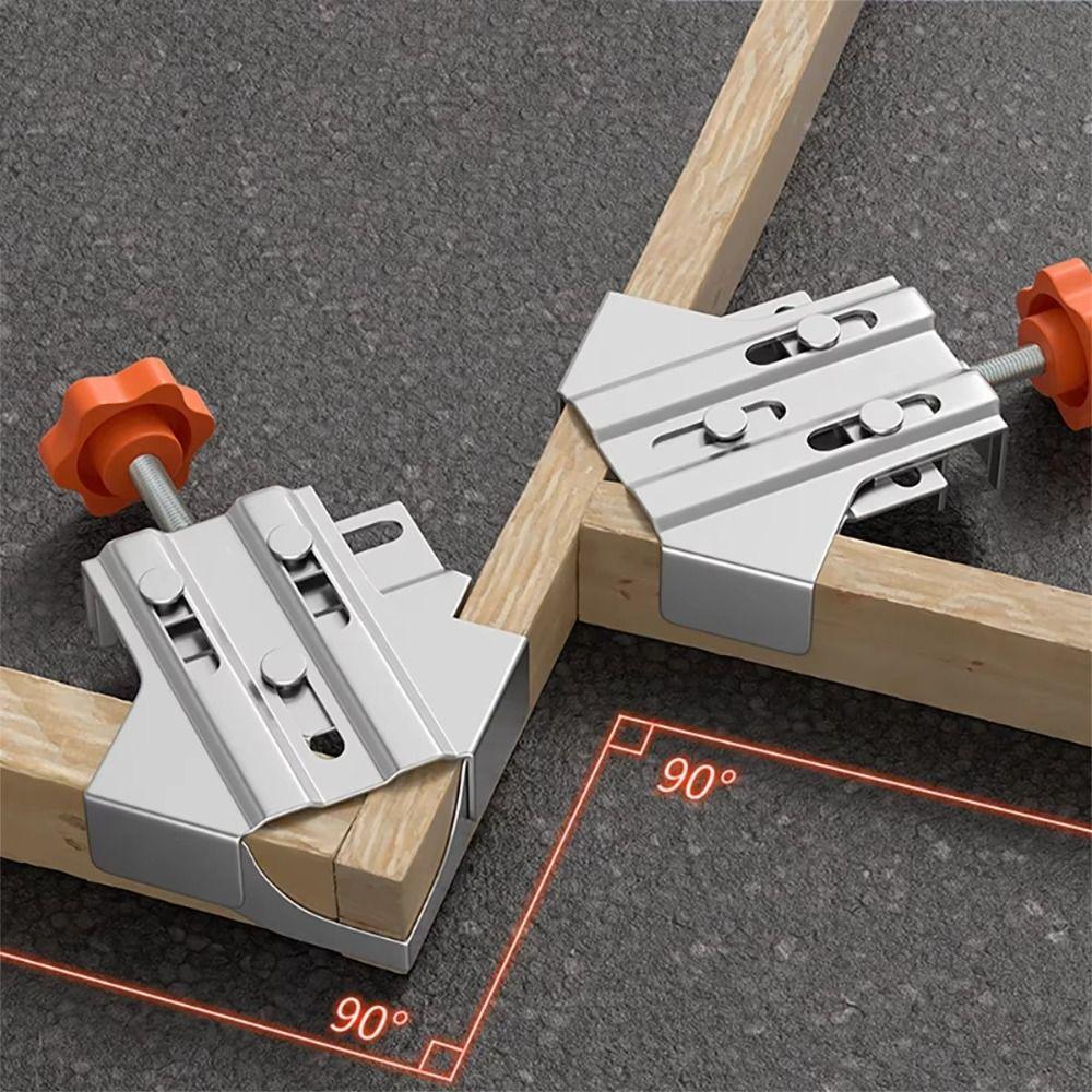 Multipurpose Woodworking Tool 90 Degree Right Angle Clamp Swing Jaw Photo Framing Tool  T-shaped