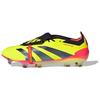 PREDATOR ELITE FG Firm Ground Abrasion Resistant Soccer Shoes Unisex Red Yellow IE1812