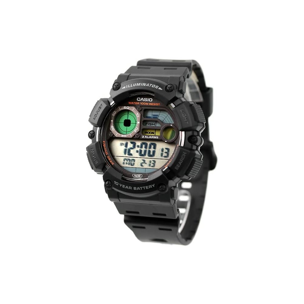 

Casio Quartz Men s Watch WS-1500H-1AV Water Resistant Analog Display Black Strap