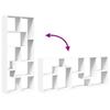 Room Divider Bookshelf White 67 x 25 x 161.5 cm Engineered Wood