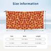 Realistic Pepperoni Pizza Pattern Beach Towel Soft Microfiber Quick Dry Absorbent Quick Towels For Pool