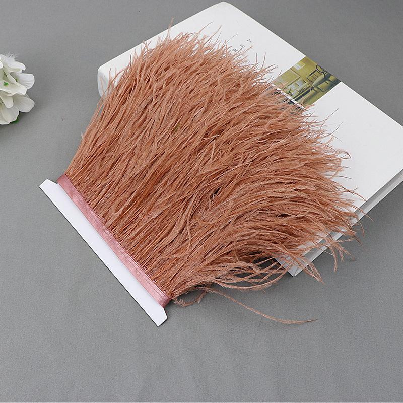 Ostrich Feather Lace Cloth Bandwidth 10-15Cm Stage Performance Clothing Decoration Accessories Lace Feather Ribbon