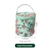 New Weaving Tool DIY Yarn Storage Bag Peony Crochet Woven Storage Bag One Shoulder Printed Round Bucket Bag Luggage Square Bag