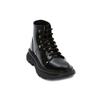 Alexander McQueen  Tread Slick Lace Up Boot Black Spikes Women Sneakers Silver 685692-WHZ85-1081