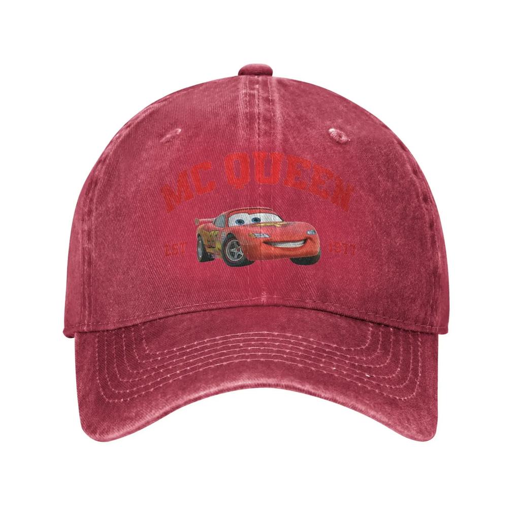 Lightning McQueen Est 1977 Cars Sun Baseball Cap Red Casual Unisex-Teens Washed Trucker Hat Tennis Skate Baseball Caps Present
