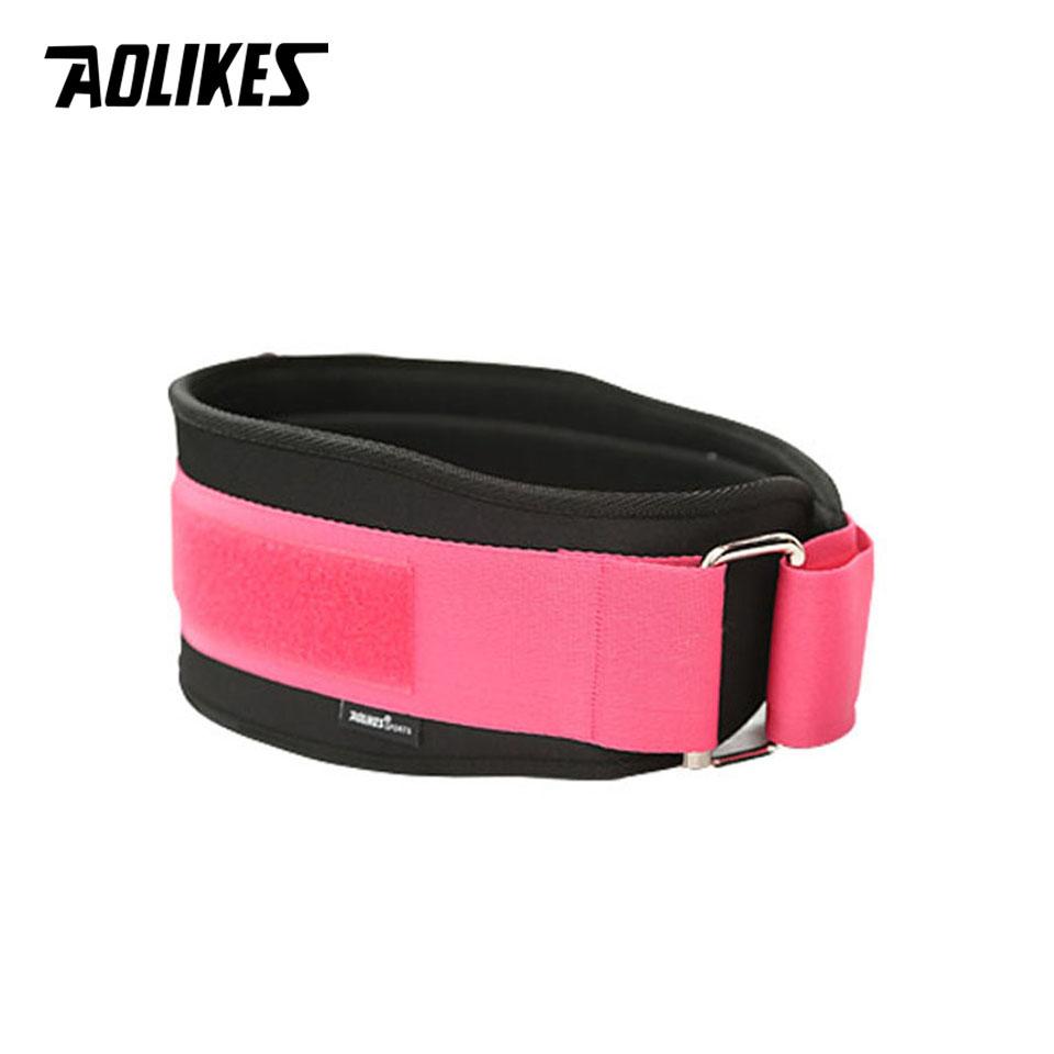 

Aolikes 1Pcs Sport Pressurized Weightlifting Bodybuilding Waist Support Belt Fitness Squatting Training Lumbar Back Supporting M