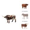 Kid's Gift Animal Model Simulation Farm Animal Figures Educational Toy Plastic Material Cow Category 14x8cm Size