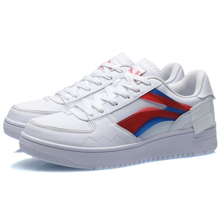 Li Ning Versatile Strategy Synthetic Leather Abrasion Resistant, Lightweight, And Breathable Low top Skateboard Shoes AGCQ307-2