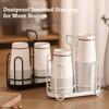 Metal Cup Storage Shelf Hollow Out Design Kitchen Paper Cup Holder Cup Holder Dispenser
