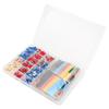350pcs Cold Pressing Electrical Connectors Insulated Wire Crimp Terminals with 328pcs Heat Shrink Tubing for Electronics