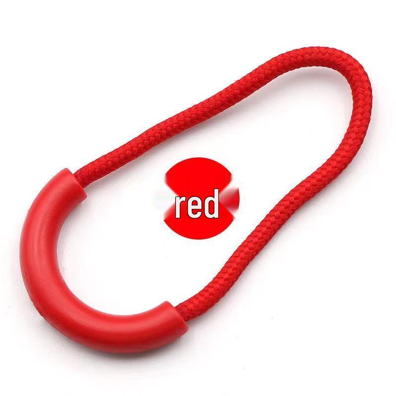 U-Shaped Colorful TPU Zipper Pull Tab Rope with Semicircular Puller