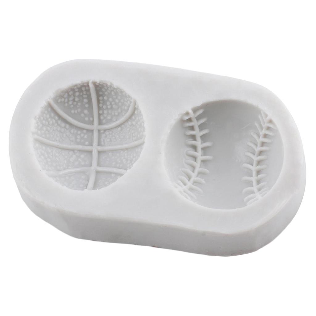 Baseball Silicone Mold Basketball Fondant Molds Cake Decorating Tools Cupcake Topper Candy Sugar Craft Gum Paste Polymer Clay