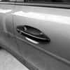 For Kia K4 2026 2026 2026 Auto Styling Exterior Black Carbon Fiber Outside Door Handle Cover Stripes Trim LHD