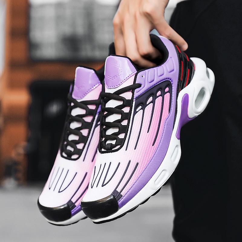 2025 New Spring and Summer Couple Air Cushion Heightening Wear-resistant Running Shoes Versatile Trend Sports Shoes Foreign Trade Men's Casual Shoes