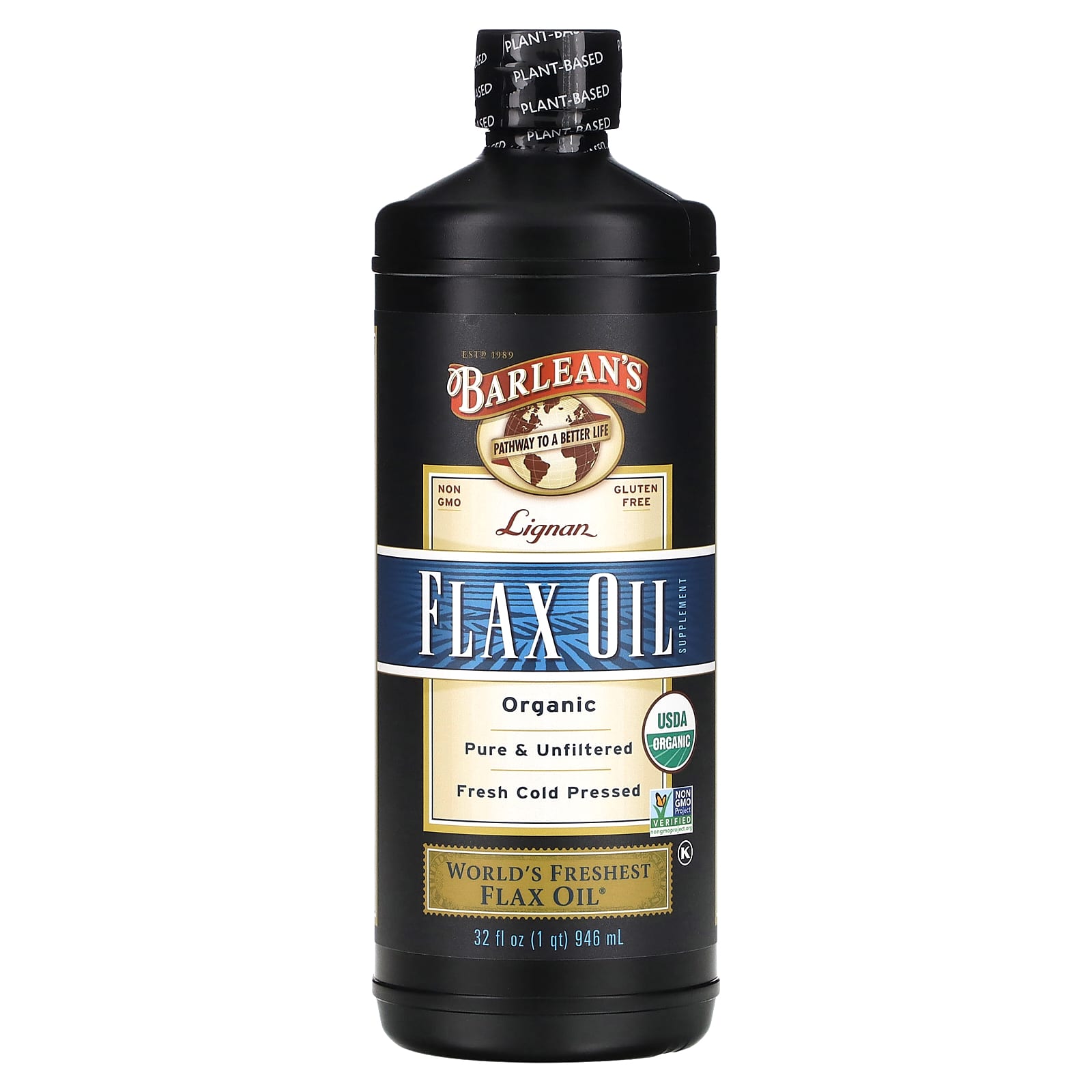 

Barlean S Organic Lignan Flaxseed Oil, 946 Ml (32 Fl Oz)