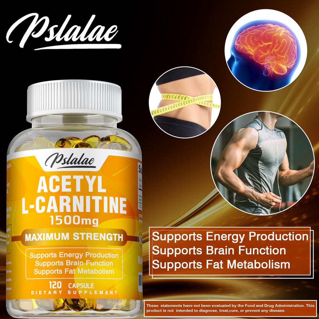 Pslalae - 1500mg Acetyl-L-Carnitine Capsules - Brain Health