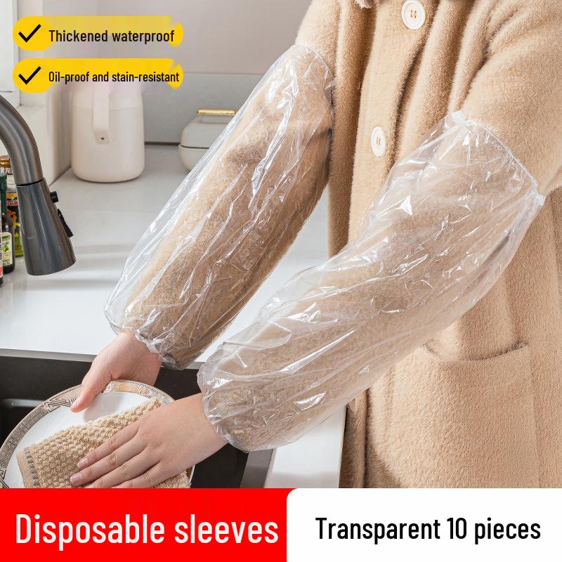 Waterproof & Stain-Proof Disposable PE Sleeve Covers for Kitchen