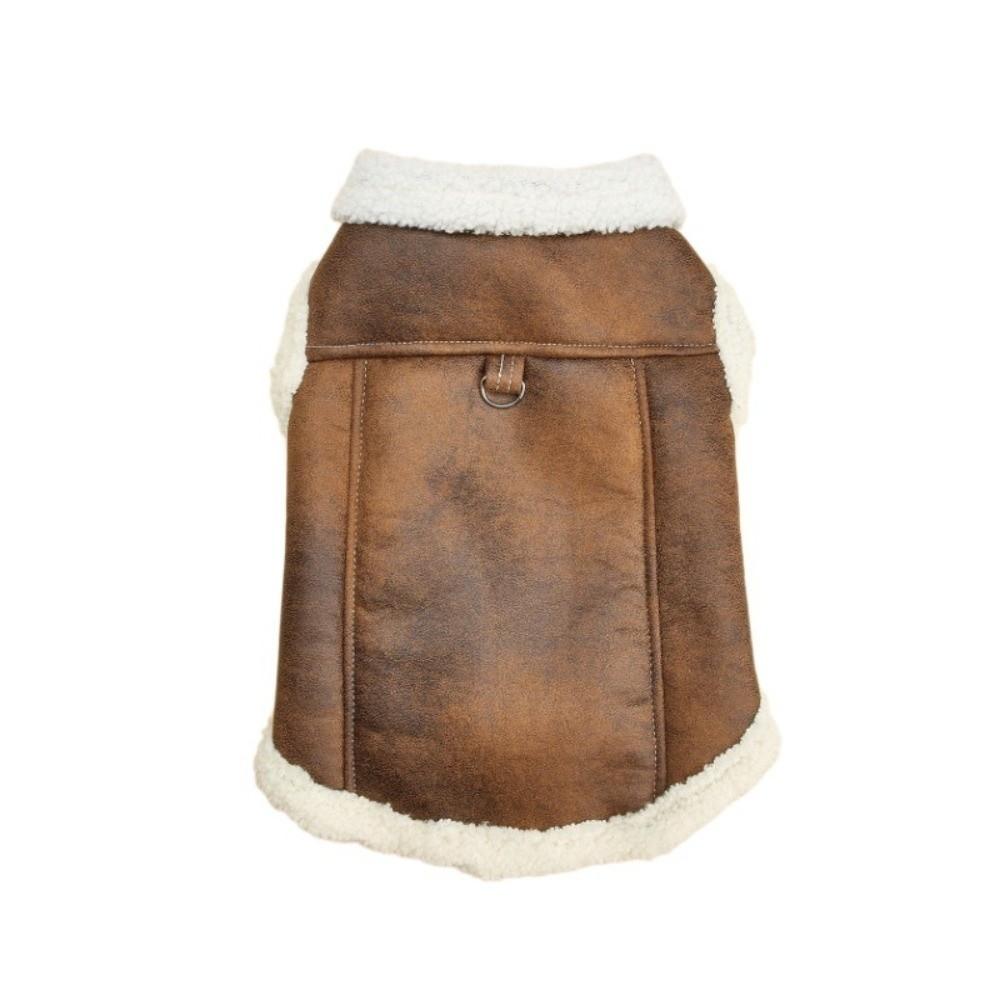 Solid-Colour Pet Padded Vest Cotton Material Small Dog Coat Cotton Dog Vest Autumn/Winter Season