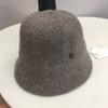 Solid Color Cloche Hat Basin Hat Wool Fisherman Hat for Chilly Outdoor Activitie