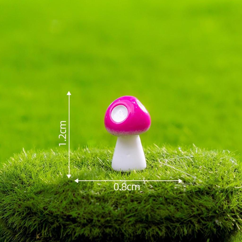 Creative Micro Landscape Colored Mushroom Ornaments for DIY Gardening