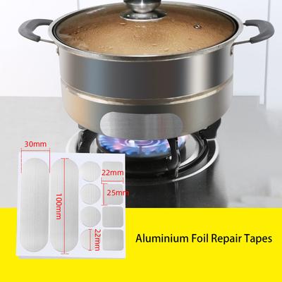 Nastri Riparazione Foglio di Alluminio Toppe per Pentole Adesivo Resistente alle Alte Temperature Pentole Autoadesive Stop Perdite Riparazione Toppa Fissa