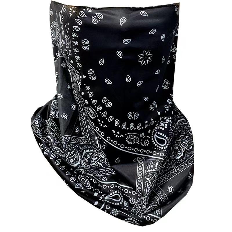Sunscreen Mask, Men's and Women's Ice Silk Hanging Ears, Neck Protection, Scarf, Summer Sunshade