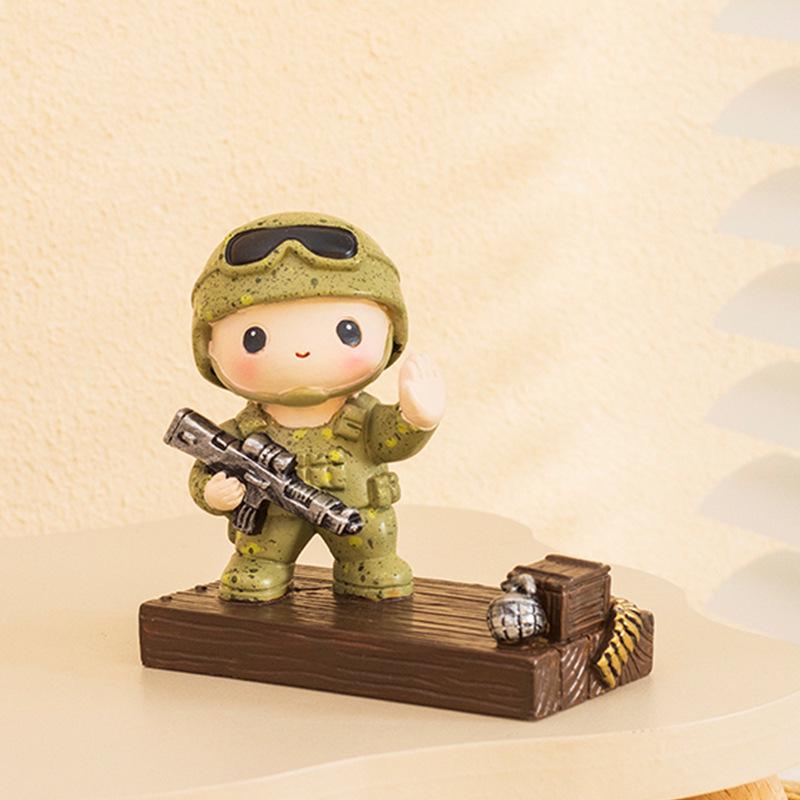 Creative Soldier Phone Stand Military Souvenir Birthday Gift Party Favor