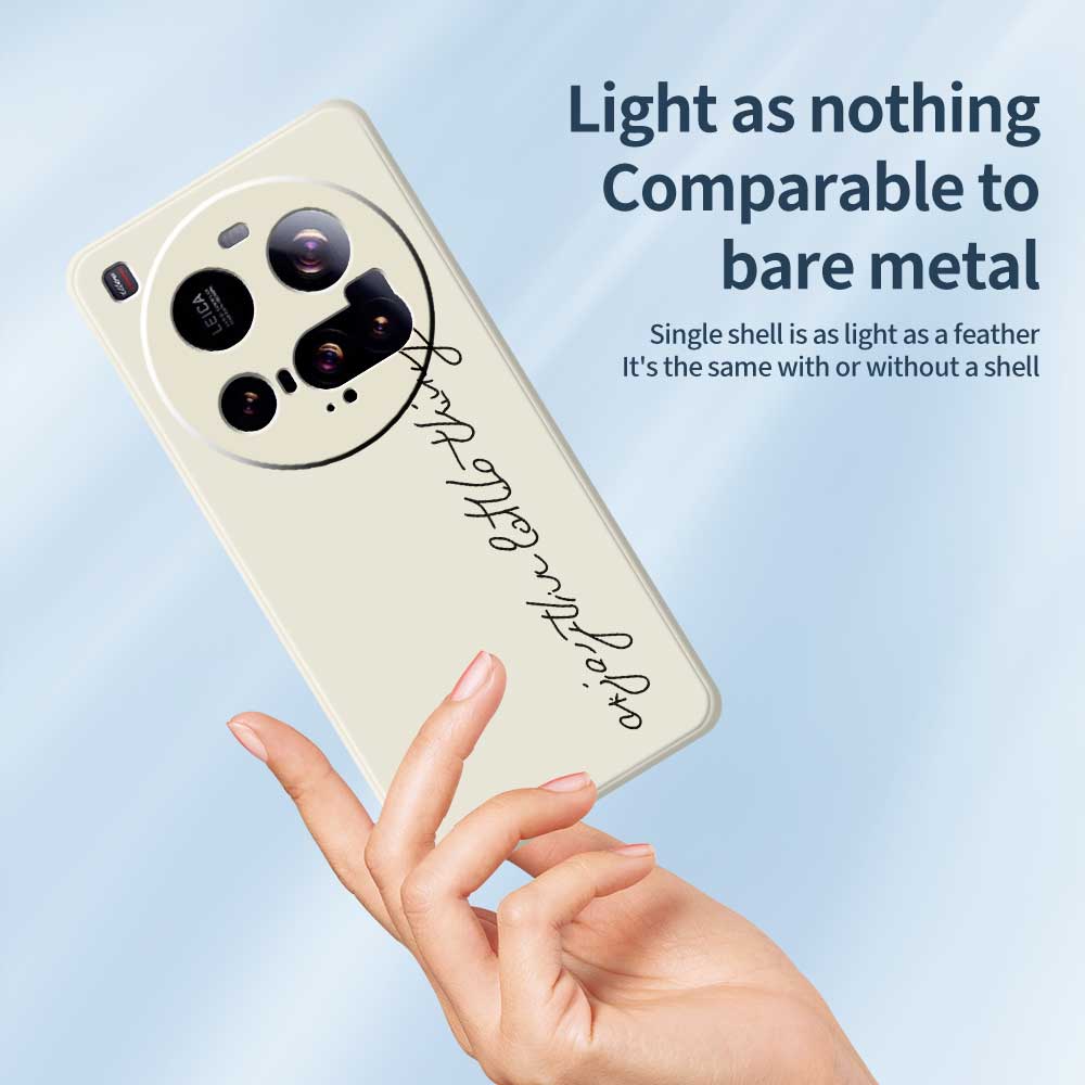 For Xiaomi 15 Ultra Case WordArt Pattern Printing Straight Edge TPU Phone Back Cover