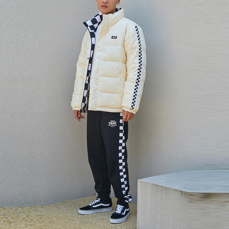 Vans Down Jackets Unisex White Stand Collar Moderate VN0A5H6T3KS