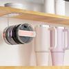 Pachet de 2 organizatoare pentru capac pentru pahare, organizator pentru capac pentru pahare Yeti/Stanley/Capace moderne simple, cârlig pentru capac autoadeziv pentru bucătărie