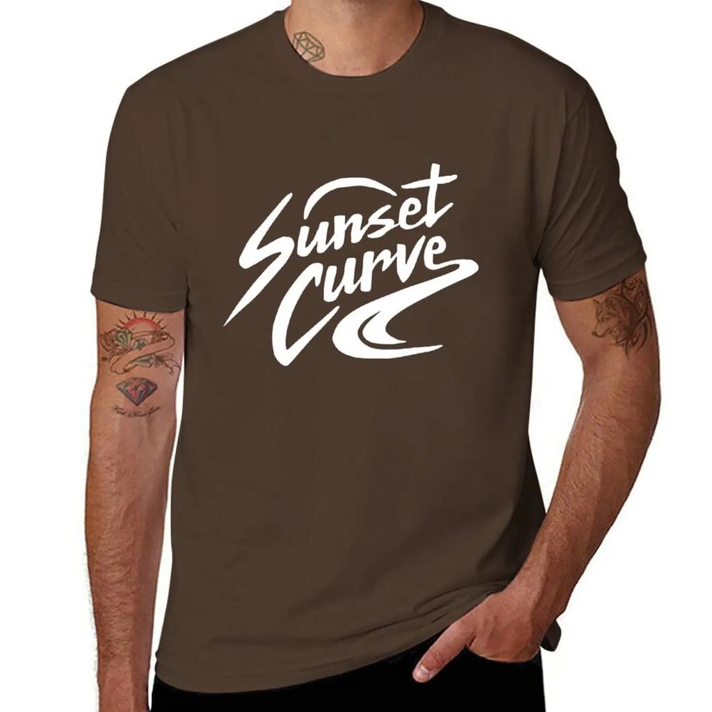 Sunset Curve T-Shirt anime blacks quick-drying graphic t-shirts funny