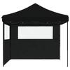 Tente de réception - VIDAXL - Pliable - 2 parois latérales - Imperméable - Noir