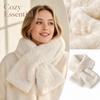 Women's Versatile Thick Fuzzy Neck Warmer, Cute Neck Cover Scarf for Cold