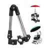 Adjustable Stainless Steel Umbrella Stand for Wheelchairs and Bicycles Rainproof Equipment, Multi-function Umbrella Stand