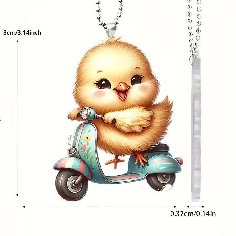 Acrylic Style Cartoon Car Hanging Ornament Versatile Backpack Accessory For Home Decor