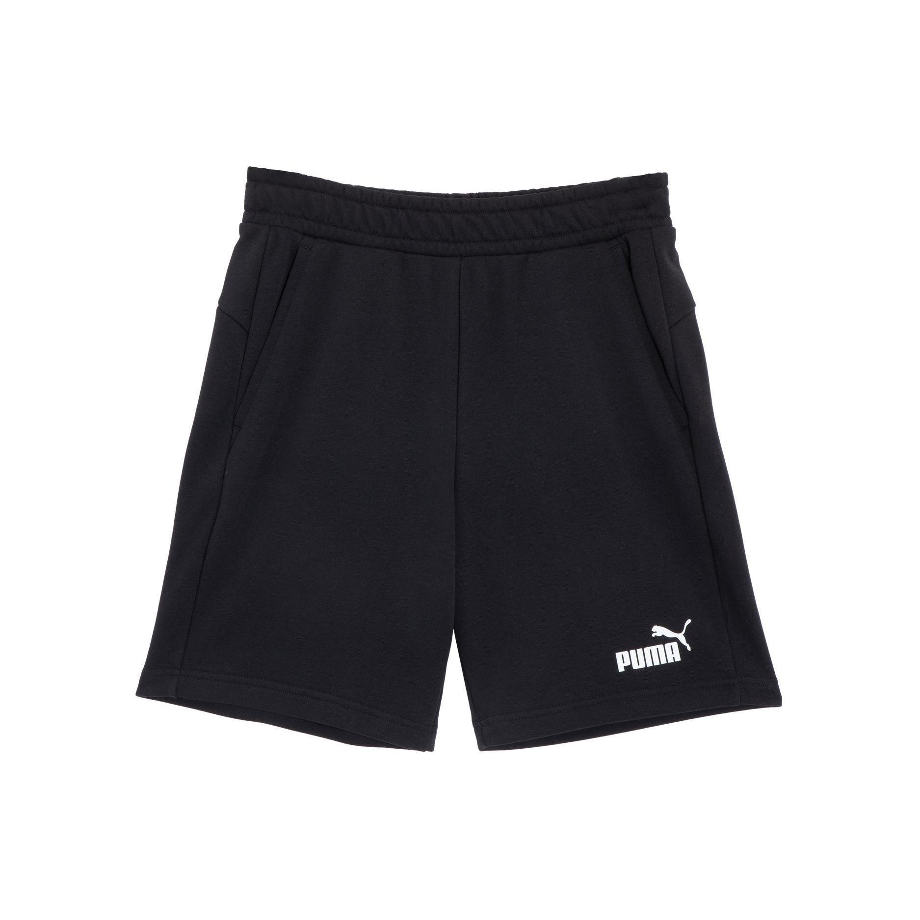 PUMA Logo Essentials Sweat Shorts Black Men s 685595-01 L