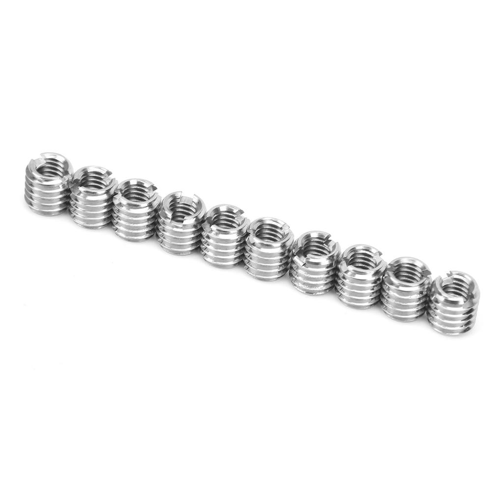 10Pcs Thread Inserts Male Female Reducing Nut Stainless Steel Repair Tool Fastener Hardware
